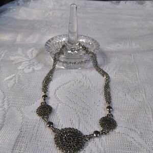 Filigree Medallion Silver Necklace - Women Jewelry Lia Sophia